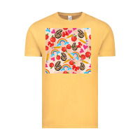 Vintage Mustard back to school seamless pattern 6 (3600x3600) Vintage Tee - AdoDesignShop