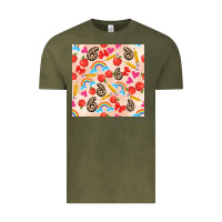 Vintage Olive back to school seamless pattern 6 (3600x3600) Vintage Tee - AdoDesignShop