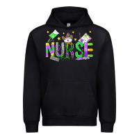 Black mardi gras nurse Urban Hoodie - OliviaCreatesArt