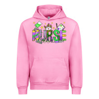 Fuchsia Pink mardi gras nurse Urban Hoodie - OliviaCreatesArt