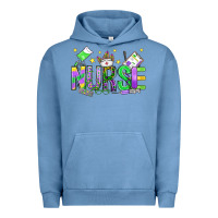 Pigment Pebble Blue mardi gras nurse Urban Hoodie - OliviaCreatesArt