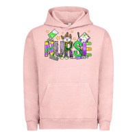Pigment Salmon mardi gras nurse Urban Hoodie - OliviaCreatesArt