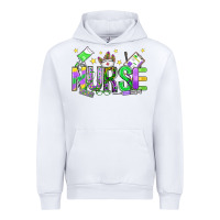 White mardi gras nurse Urban Hoodie - OliviaCreatesArt