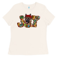 Bone german shepherd christmas joy Ladies Tee - RanaPortraitStore
