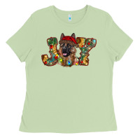 Matcha german shepherd christmas joy Ladies Tee - RanaPortraitStore