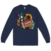 Navy football cactus sunflower Long Sleeve Tee - JahusDesignShop
