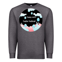 Charcoal Heather Happy Easter Premium Sweatshirt - Bettercallsaul