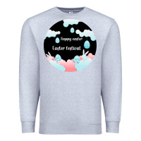 Heather Grey Happy Easter Premium Sweatshirt - Bettercallsaul