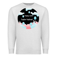 Oatmeal Heather Happy Easter Premium Sweatshirt - Bettercallsaul