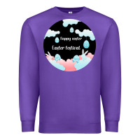 Purple Happy Easter Premium Sweatshirt - Bettercallsaul