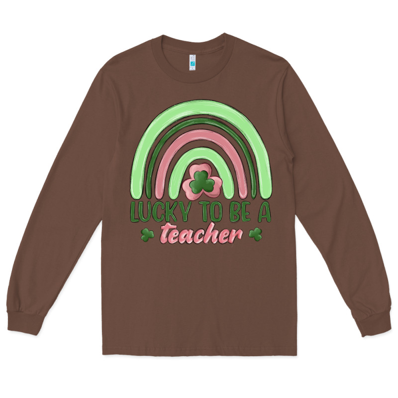 Lucky To Be A Teacher Long Sleeve Tee by MaliasSmallBusiness | Teevron