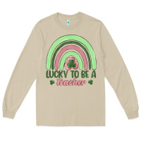 Mushroom lucky to be a teacher Long Sleeve Tee - MaliasSmallBusiness
