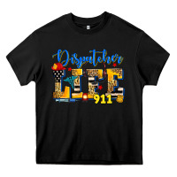 Black dispatcher life Heavy Core Tee - Zillion Design Studio