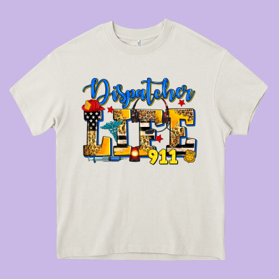 Dispatcher Life Heavy Core Tee Designed By Zillion Design Studio