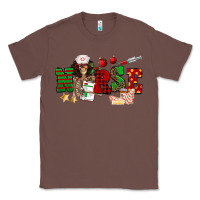 Chestnut Christmas Nurse Classic Tee - NancyCooperArtShop