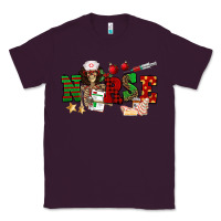 Plum Christmas Nurse Classic Tee - NancyCooperArtShop