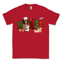 Red Christmas Nurse Classic Tee - NancyCooperArtShop