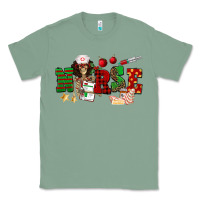 Sage Christmas Nurse Classic Tee - NancyCooperArtShop