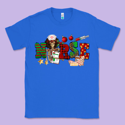 Christmas Nurse Classic Tee Designed By Nancycooperartshop