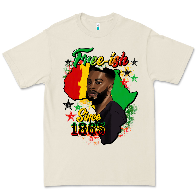 Free Ish Since 1865 Black Man Premium Tee by HRA Design Shop | Teevron