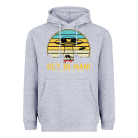 Heather Grey UFO Vintage Retro Alien Outerspace Spaceship Heavyweight Hoodie - Bettercallsaul