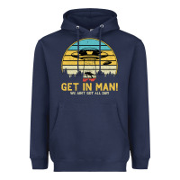 Navy UFO Vintage Retro Alien Outerspace Spaceship Heavyweight Hoodie - Bettercallsaul