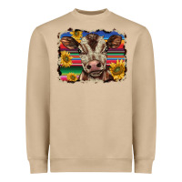 Mushroom western background baby calf Heavyweight Sweatshirt - BarkalooDesign
