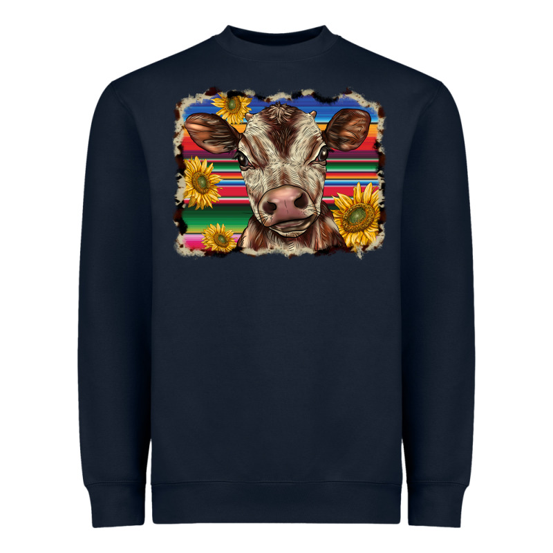 Western Background Baby Calf Heavyweight Sweatshirt by BarkalooDesign | Teevron