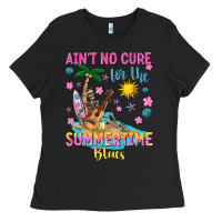 Black aint no cure for the summer time blues Ladies Tee - texasbilliewilder
