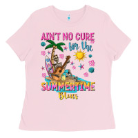Bubblegum Pink aint no cure for the summer time blues Ladies Tee - texasbilliewilder