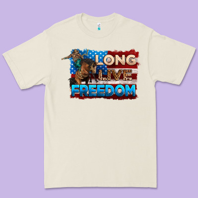 Long Live Freedom 4th Of July Premium Tee Designed By Neo Western