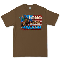 Cacao Long live freedom 4th of july Premium Tee - Neo Western