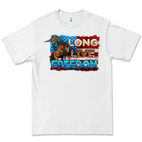 White Long live freedom 4th of july Premium Tee - Neo Western