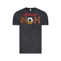 Vintage Black soccer mom with ball and sunflower Vintage Tee - Artiststas