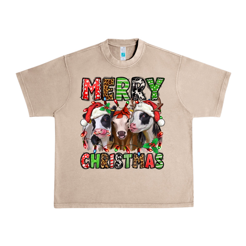 Merry Christmas Heifers Urban Heavy Tee by Jasminsmagicworld | Teevron