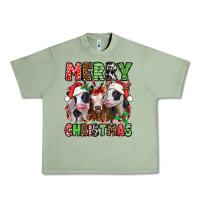 Oil Green merry christmas heifers Urban Heavy Tee - Jasminsmagicworld