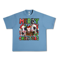 Pebble Blue merry christmas heifers Urban Heavy Tee - Jasminsmagicworld