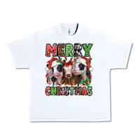 White merry christmas heifers Urban Heavy Tee - Jasminsmagicworld