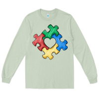 Matcha autism puzzle Long Sleeve Tee - MaliasSmallBusiness