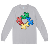 Moon Dust autism puzzle Long Sleeve Tee - MaliasSmallBusiness