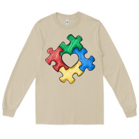 Mushroom autism puzzle Long Sleeve Tee - MaliasSmallBusiness