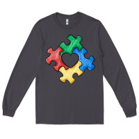 Smoke autism puzzle Long Sleeve Tee - MaliasSmallBusiness