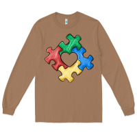 Toasted Coconut autism puzzle Long Sleeve Tee - MaliasSmallBusiness