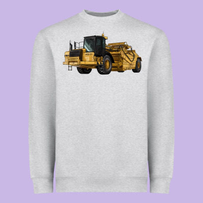 Wheel Tractor Scraper Heavyweight Sweatshirt Designed By Lillyallendesigns