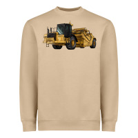 Mushroom Wheel Tractor Scraper Heavyweight Sweatshirt - LillyAllenDesigns