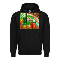 Black Coffee Cups St Patricks Day Tumbler Zipper Hoodie - BundleAndBundleShop