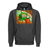 Charcoal Heather Coffee Cups St Patricks Day Tumbler Zipper Hoodie - BundleAndBundleShop