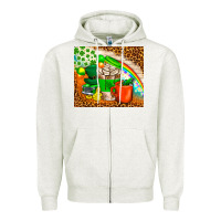 Oatmeal Heather Coffee Cups St Patricks Day Tumbler Zipper Hoodie - BundleAndBundleShop