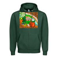 Sports Green Coffee Cups St Patricks Day Tumbler Zipper Hoodie - BundleAndBundleShop