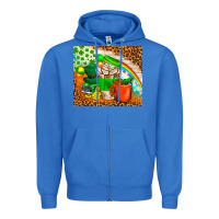 True Royal Coffee Cups St Patricks Day Tumbler Zipper Hoodie - BundleAndBundleShop
